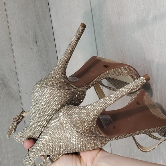 NEW Jessica Simpson Rayli2 Glitter Heels Sandals shoes sz 10M - Picture 5 of 12